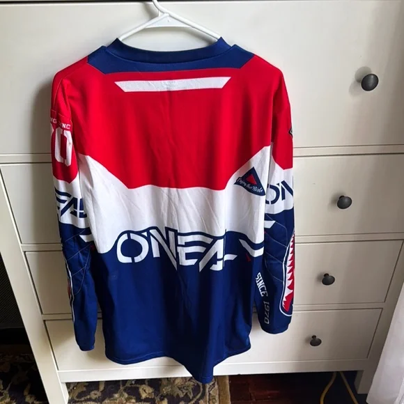 O'Neal Men's Red, White, and Blue Shirt - Picture 2 of 4